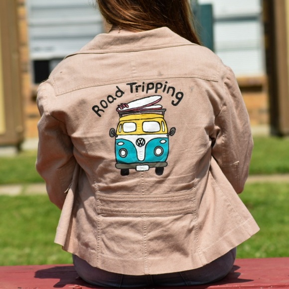 Painted denim jacket - Picture 1 of 2